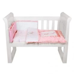Ballerina Princess 3 Pcs Cradle Set By Amani Bebe -Bedding Store ballerina princess 3pce cradle set 01 650x650 1