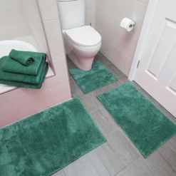 Microplush Shower Mat By Bambury -Bedding Store bam microplush bathmat kingfisher cameo 2