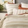 Bardot Yarn Dyed 100 % French Linen Quilt Cover Set & Euro By Renee Taylor
