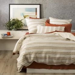 Bardot Yarn Dyed 100 % French Linen Quilt Cover Set & Euro By Renee Taylor -Bedding Store bardot yarn dyed 100 french linen quilt cover set euro by renee taylor