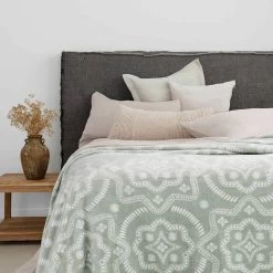 Beth Ultraplush Rosewater Blanket By Bambury -Bedding Store beth ultraplush blanket by bambury eucalyptus 2 1