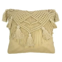 Agnew Cushion - Straw By Bambury