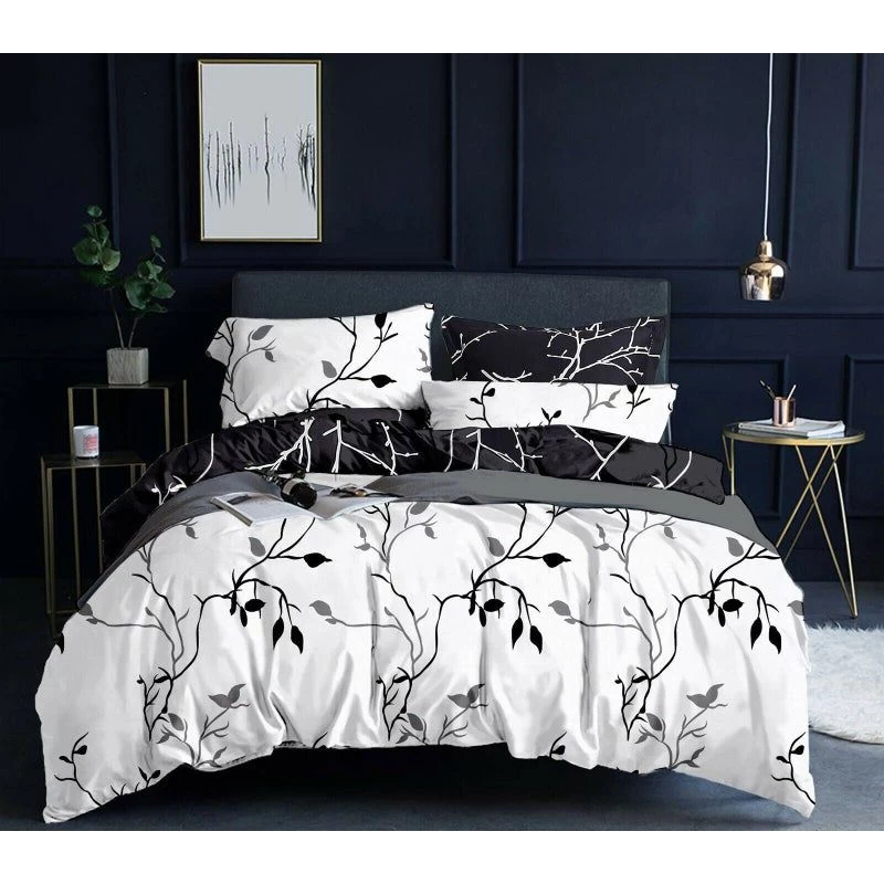 Black Tree Reversible Quilt Cover Set By Fabric Fantastic 4 Black Tree Reversible Quilt Cover Set By Fabric Fantastic - Image 2