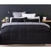 Black White Reversible Comforter Set