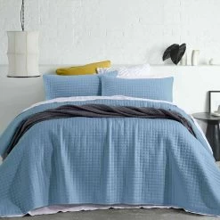 Blue Zane Queen/King Coverlet Set By Accessorize