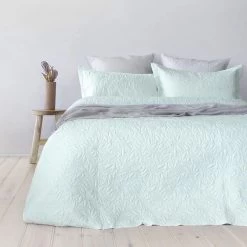 Botanica Glacier Coverlet Set By Bambury