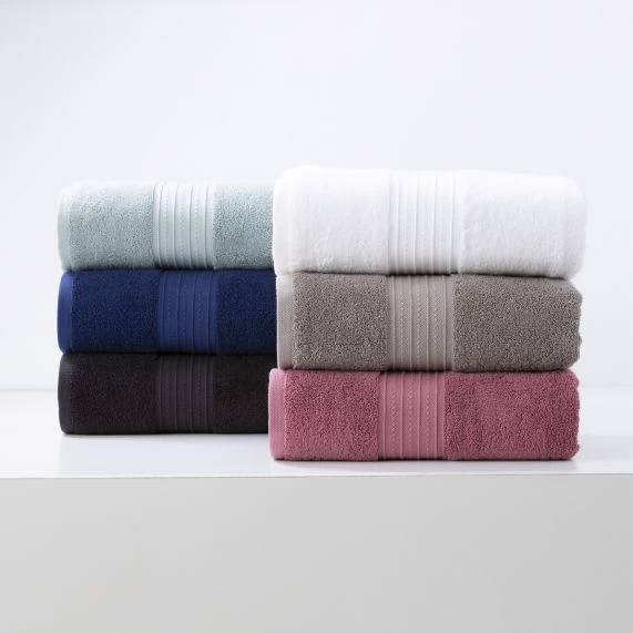 7pc Brentwood 650 GSM Low Twist Cotton Bath Towel Set By Renee Taylor