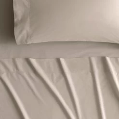 Byren Warm Sand Percale Sheet Set By Sheridan