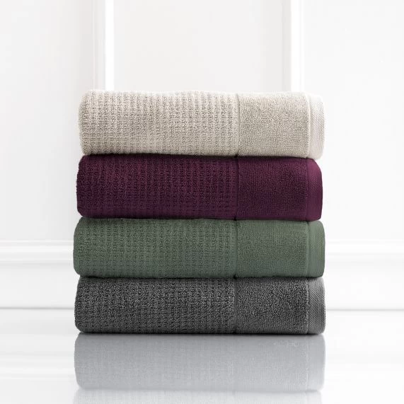 Cambridge 650 GSM Textured 2 Pack Bath Sheet By Renee Taylor