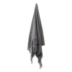Declan Charcoal Throw Rug By Bianca Cs