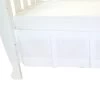 Classic White Cot Crib Valance White By Babyhood