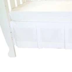 Classic White Cot Crib Valance White By Babyhood