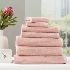 Cobblestone 650 GSM Cotton Ribbed 7 Piece Hand Towels By Renee Taylor 19 Cobblestone 650 GSM Cotton Ribbed 7 Piece Hand Towels By Renee Taylor -Bedding Store cobblestone 650 gsm cotton ribbed 2pack bath towels by renee taylor 8 1
