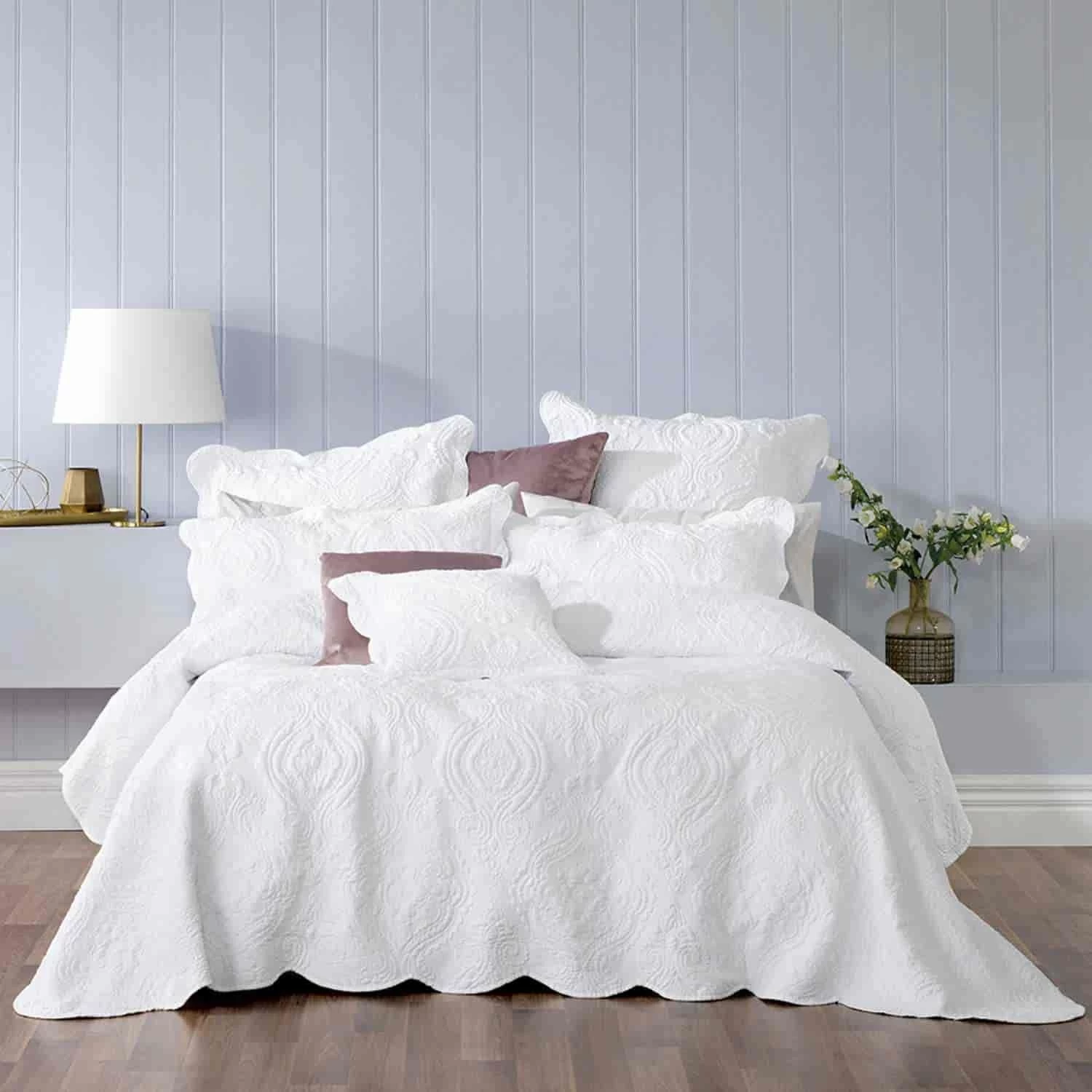 Cordelia White Single Bedspread Set By Bianca 3 Cordelia White Single Bedspread Set By Bianca