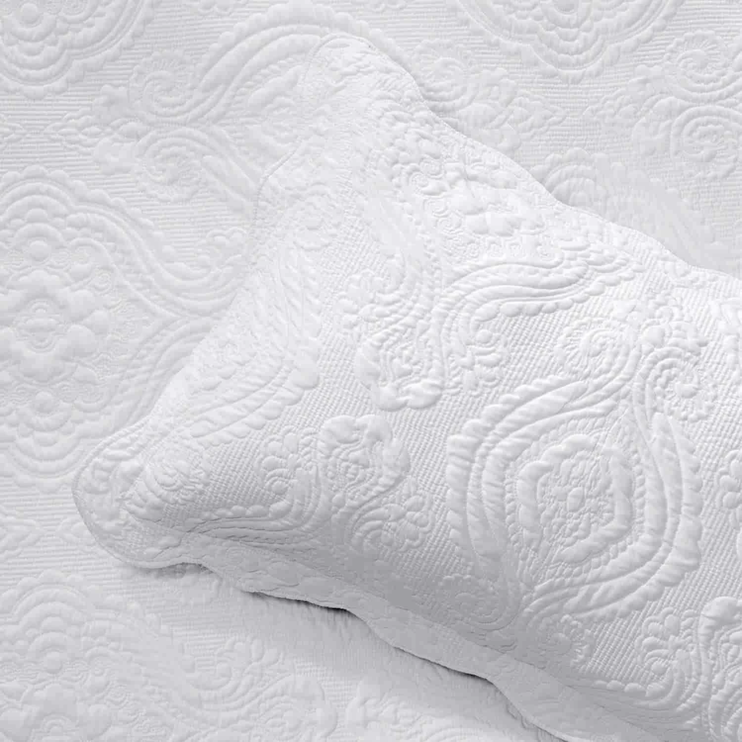 Cordelia White Single Bedspread Set By Bianca 7 Cordelia White Single Bedspread Set By Bianca - Image 5