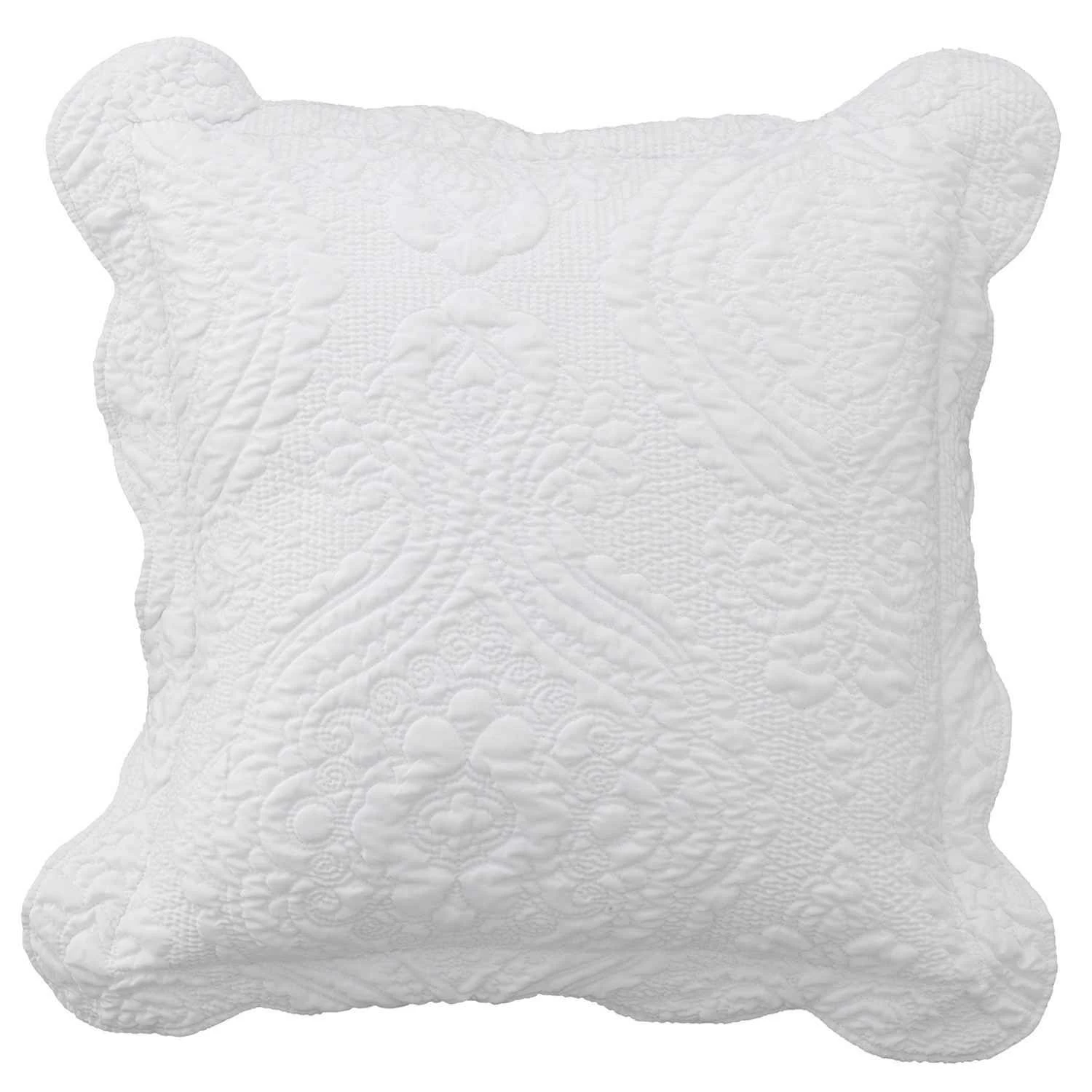 Cordelia White Square Cushion By Bianca 3 Cordelia White Square Cushion By Bianca