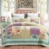 Cosmic Floral Bedspread Set By Classic Quilts -Bedding Store cosmesic