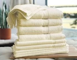 7 Pack Egyptian Cotton Towel Set By Ramesses -Bedding Store cream14a 1