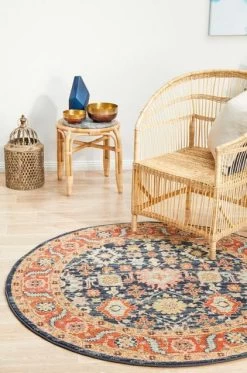 Legacy 860 Navy Round By Rug Culture