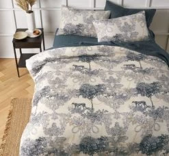 Matteo Printed Microfibre 3 Piece Comforter Set By The Big Sleep