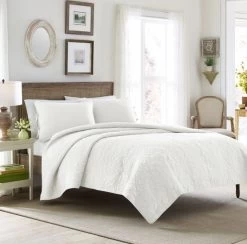 Felicity White Coverlet Set By Laura Ashley