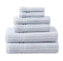 Sienna Snow Blue Cashmere 6 (Pack )Towel Set By Laura Ashley -Bedding Store dfhsdfh 1