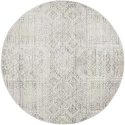 Mirage 351 Silver Round By Rug Culture 5 Mirage 351 Silver Round By Rug Culture -Bedding Store dfs 5