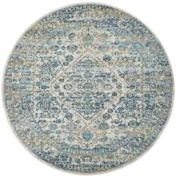 Evoke 263 Silver Round By Rug Culture