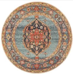 Legacy 862 Rust Round By Rug Culture