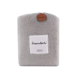 Silver Tedding Fleece Fitted Sheet Set -Bedding Store dreamaker all season hydroflow heating blanket queen bed 2223889 05