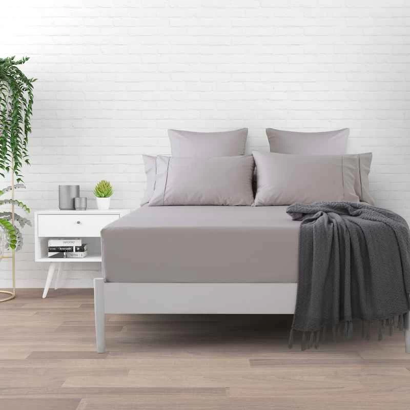 Oyster 1000TC Cotton Sateen Fitted Sheet 4 Oyster 1000TC Cotton Sateen Fitted Sheet - Image 2