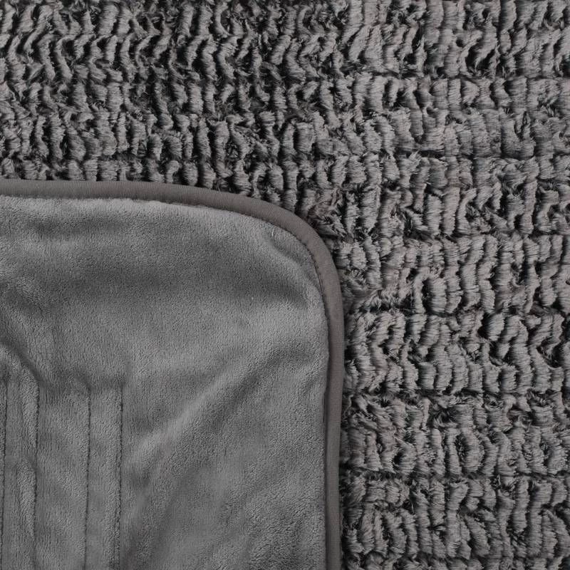Chinchilla 250 GSM Faux Fur Heated Throw 120x160cm 6 Chinchilla 250 GSM Faux Fur Heated Throw 120x160cm - Image 4
