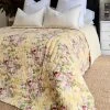 Yellow English Rose Cotton Reversible Quilt By Kolka 1 Yellow English Rose Cotton Reversible Quilt By Kolka -Bedding Store dsfasdg 1