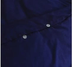 Elan Linen 100% Cotton Vintage Washed Quilt Cover Set (Navy Blue, Super King) -Bedding Store dsgsdg 5 2