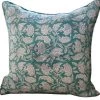 Sea Green Floral Decorative Cushion By Kolka -Bedding Store dstgsdy