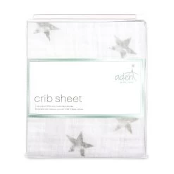 Dusty Stars Classic Muslin Fitted Cot Sheet By Aden And Anais -Bedding Store dusty stars classic muslin fitted cot sheet by aden and anais 2