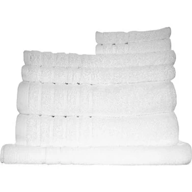 8pc Soft Egyptian Cotton Bath Towel Set In White 3 8pc Soft Egyptian Cotton Bath Towel Set In White