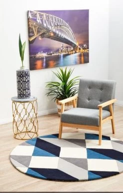 Matrix 904 Steel Round By Rug Culture