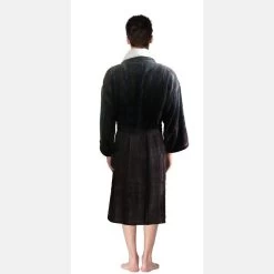 Egyptian Cotton Velour Striped Bathrobe By Kingtex -Bedding Store egyptian cotton velour striped bathrobe by kingtex 6