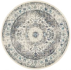 Evoke 251 White Round By Rug Culture