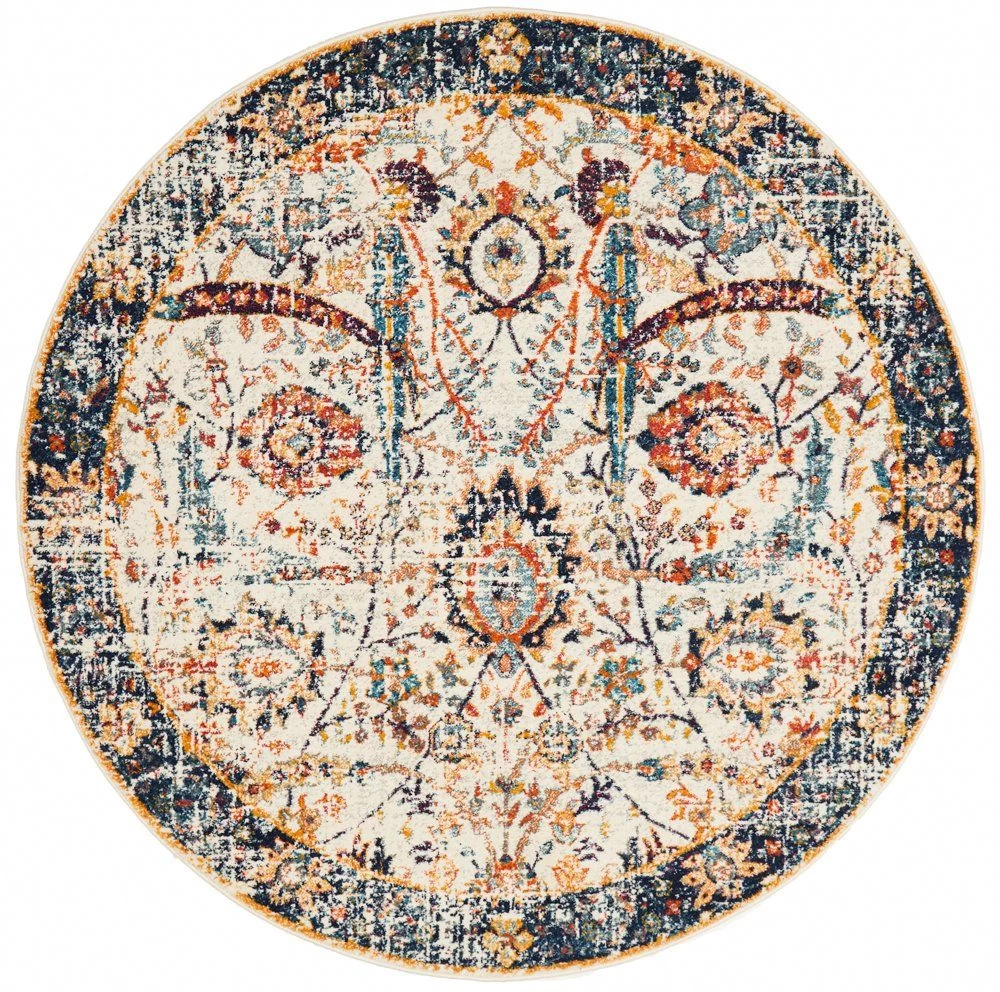 Evoke 255 Ivory Round By Rug Culture 3 Evoke 255 Ivory Round By Rug Culture