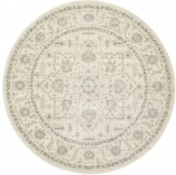 Evoke 261 White Round By Rug Culture