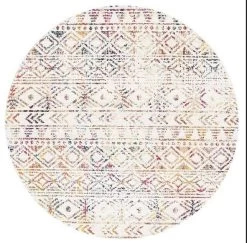 Oasis 456 Multi Round By Rug Culture 5 Oasis 456 Multi Round By Rug Culture -Bedding Store f 3