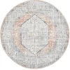 Mayfair Lorissa Peach Round By Rug Culture -Bedding Store fasdgzsdg