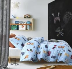 Woof Glow In The Dark Quilt Cover Set By Happy Kids