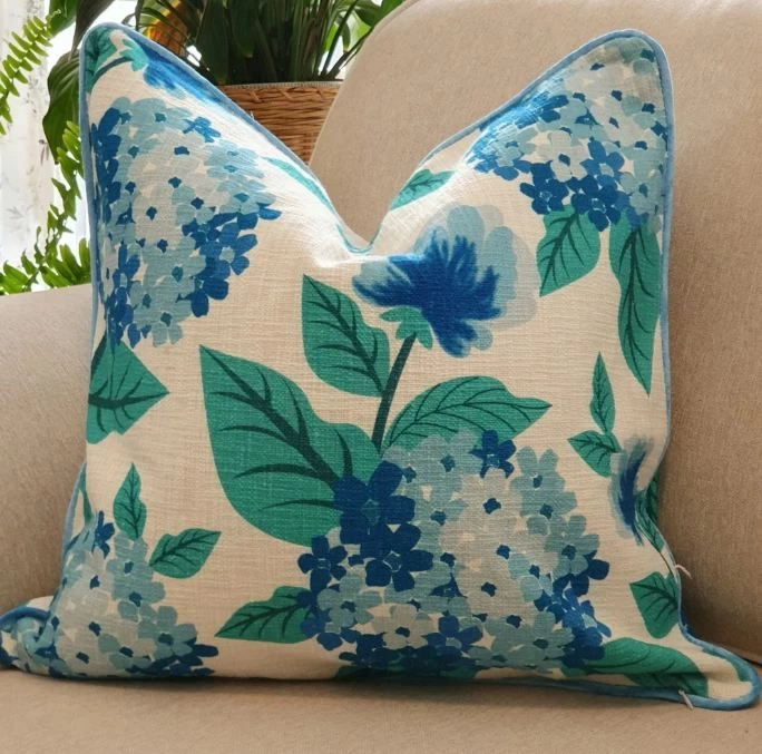 Hydrangeas Decorative Cushion Cover By Kolka 3 Hydrangeas Decorative Cushion Cover By Kolka