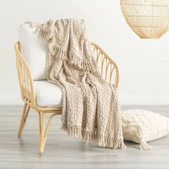 Alysian Washed Cotton Textured Throw By Renee Taylor 5 Alysian Washed Cotton Textured Throw By Renee Taylor - Image 3