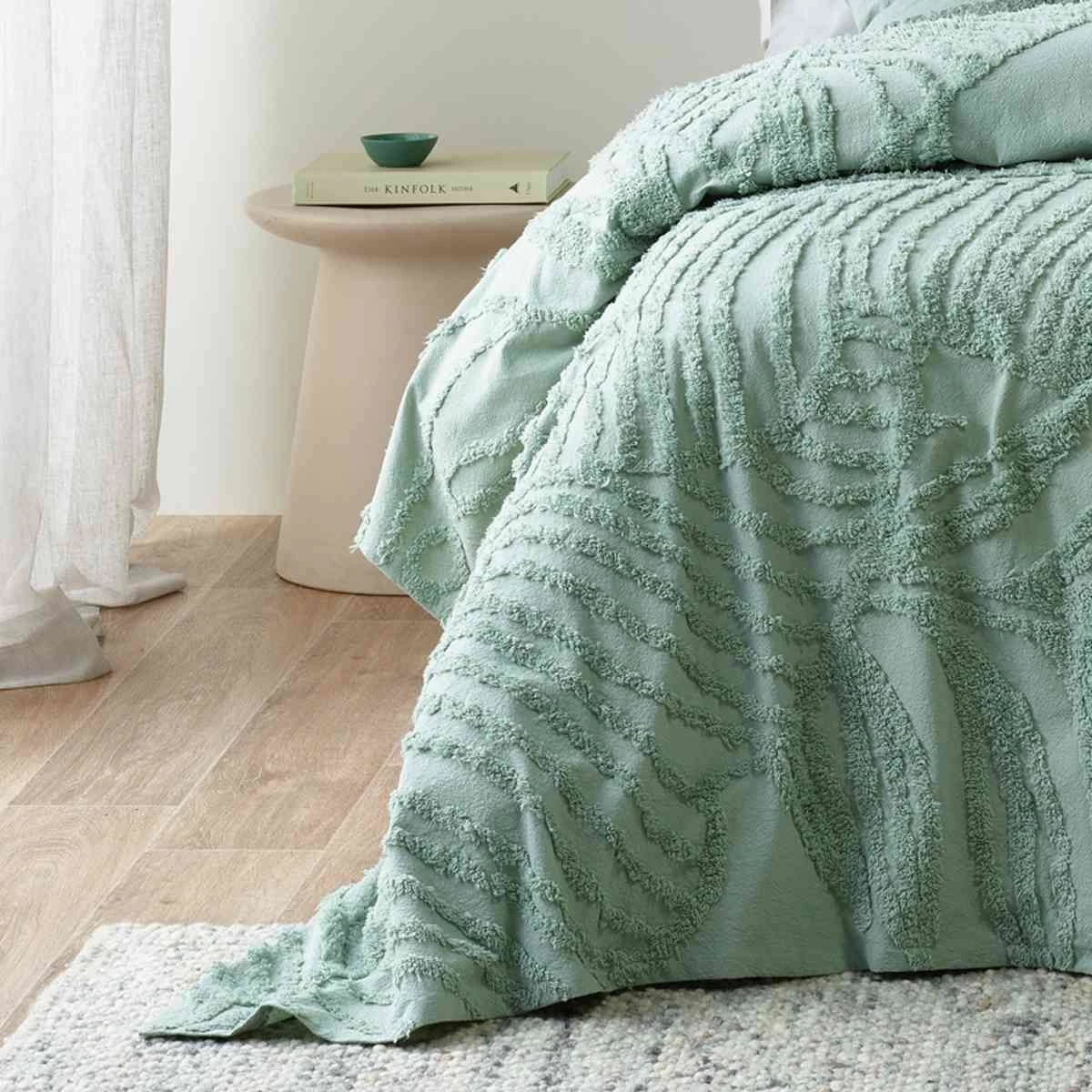 Foliage Sage Bedspread Set By Bianca 5 Foliage Sage Bedspread Set By Bianca - Image 3