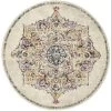 Museum 864 Bone Round By Rug Culture -Bedding Store fs 6