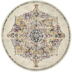 Museum 864 Bone Round By Rug Culture